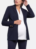 Taye Ponte Maternity Blazer in Navy