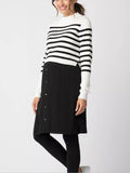 Caz 2-in-1 Maternity Sweater and Dress Set in Ecru / Black