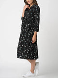 Ziggy Maternity Shirt Dress in Star Print
