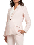 Paseo Maternity Tailored Blazer in Pink