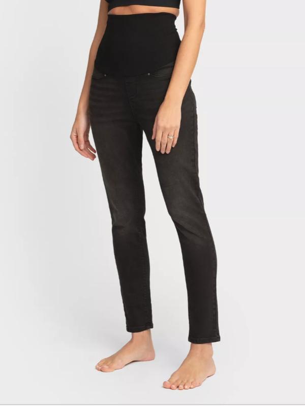 Roman Post Maternity Skinny Jeans in Black