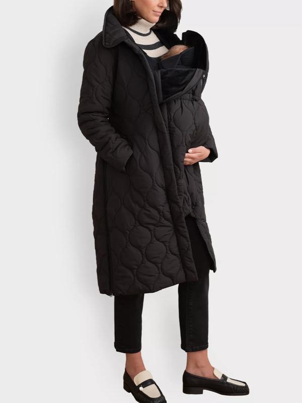 Laurie 3-in-1 Babywearing Coat in Black
