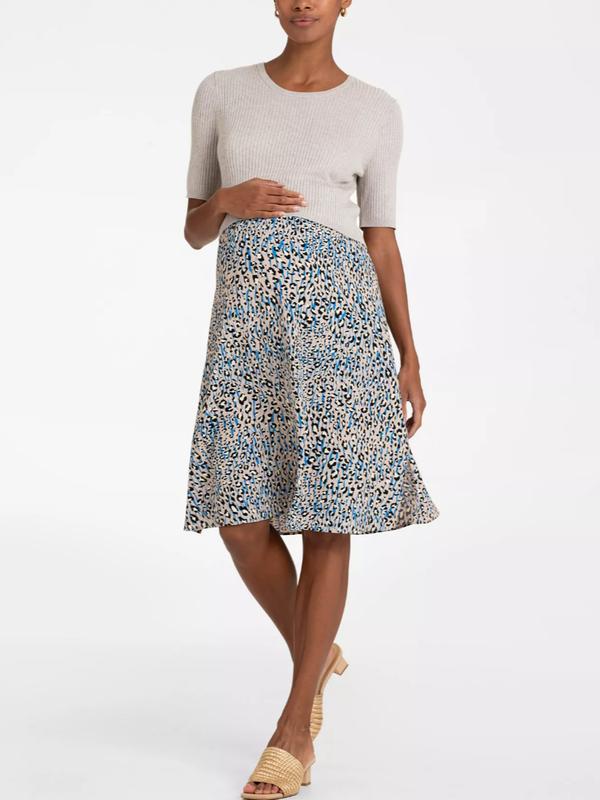 Micaela Maternity & Nursing Dress in Animal Print