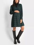 Alfie Tunic Maternity Dress in Green Print