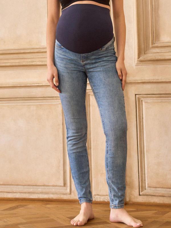 Dallas Overbump Maternity Skinny Jeans in Light Blue