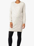Fonda Maternity & Nursing Sweater Dress in Cream