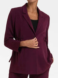 Blaise Tailored Maternity Blazer in Plum
