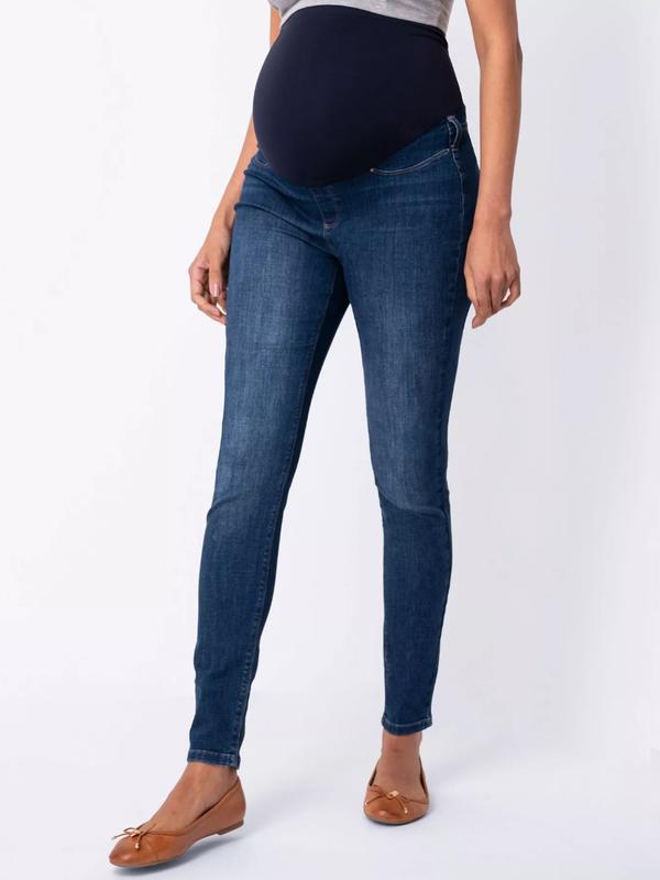 Irving Skinny Overbump Maternity Jeans in Indigo