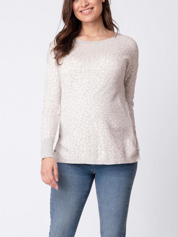 Dale Maternity Sweater in Grey