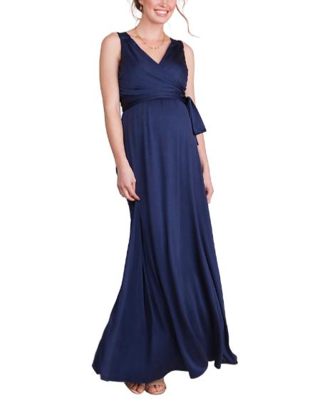 Malia Maternity & Nursing Gown in Midnight