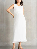 Peyton Pointelle Knit Maternity Dress in Ivory