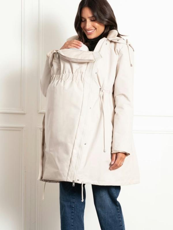 Ruberta 4-in-1 Maternity Parka in Taupe