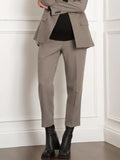 Tasos Houndstooth Maternity Trousers in Black / Camel