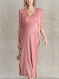 Dido Maternity Midi Dress in Pink