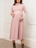 Marvella Pleated Maternity & Nursing Dress in Rose