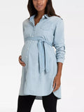 Justine Denim Maternity Tunic in Denim